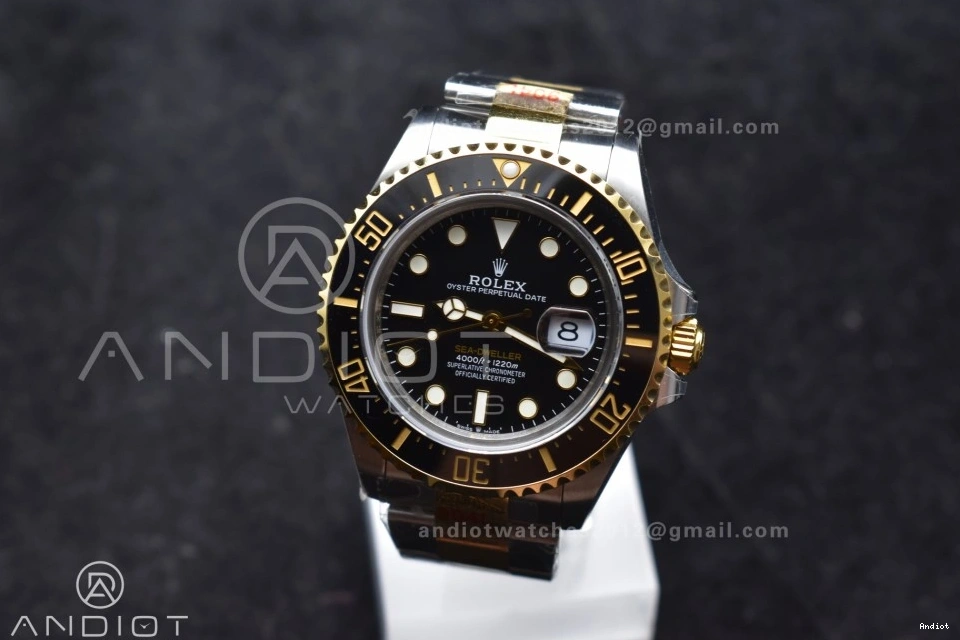 A2824 YG Tone SS Best Edition Black SS 126603 Bracelet Sea-Dweller Two V3 GMF on YG Dial 0128